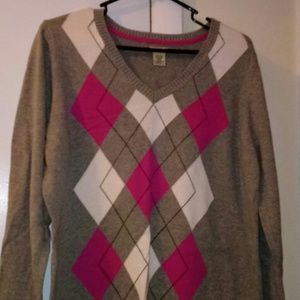 Argyle Izod sweater